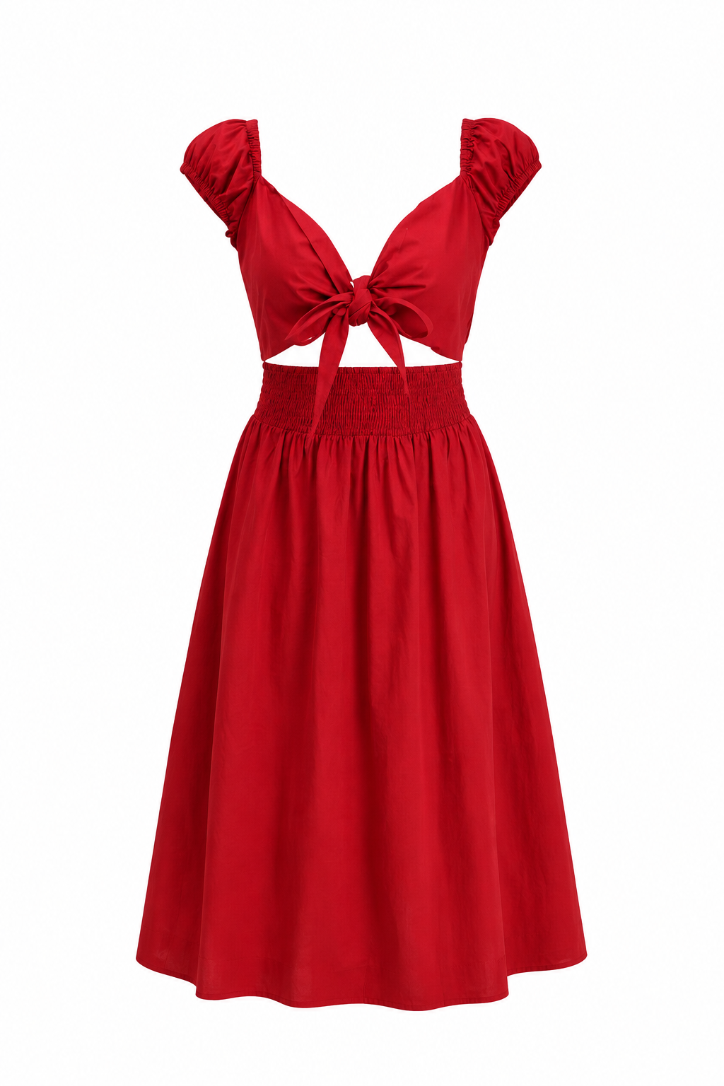 RED VALENCIA DRESS