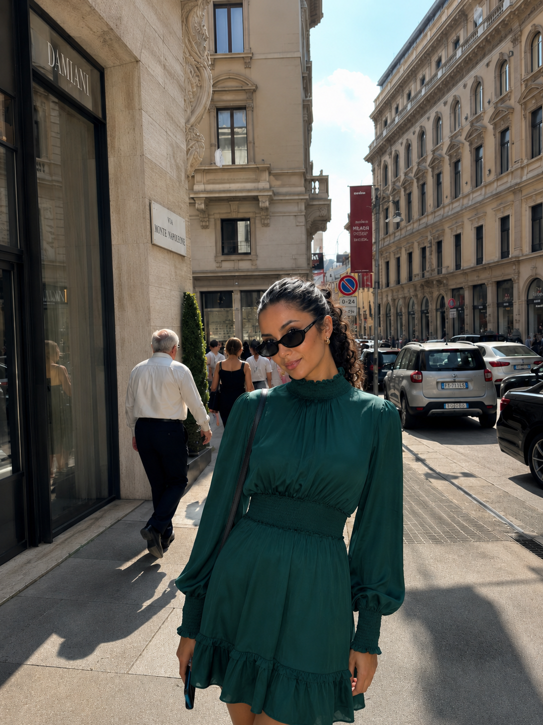 EMERALD CHARLOTTE DRESS