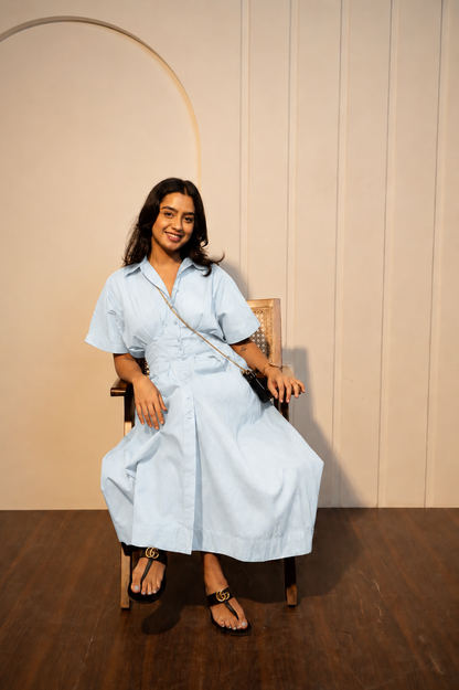 POWDER BLUE MIDI