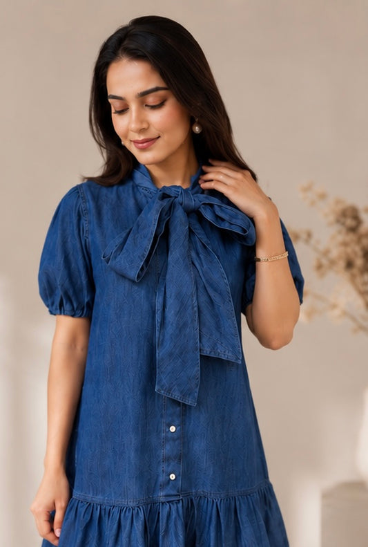 DENIM MUSE DRESS
