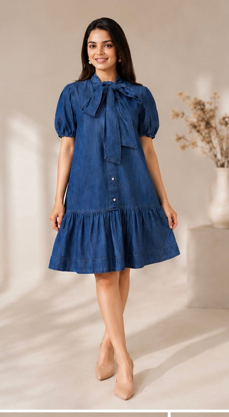DENIM MUSE DRESS