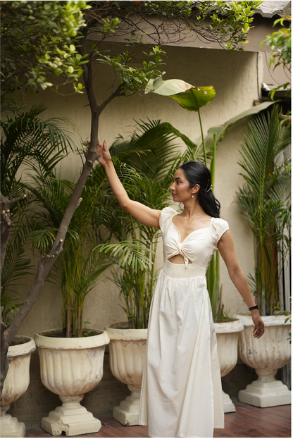 White Valencia Dress