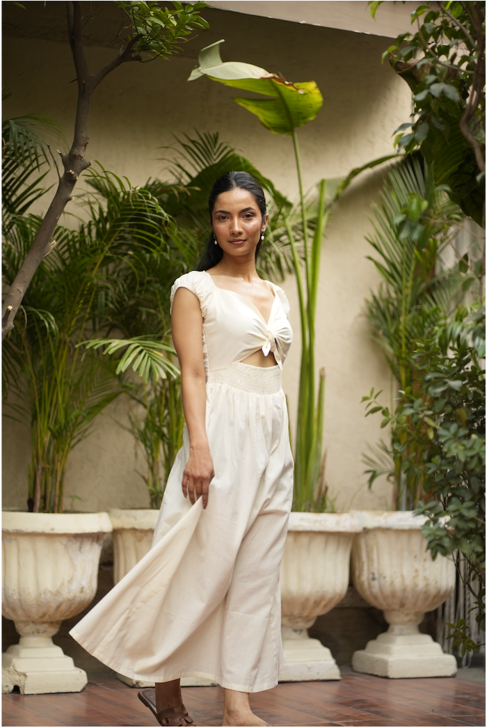 White Valencia Dress