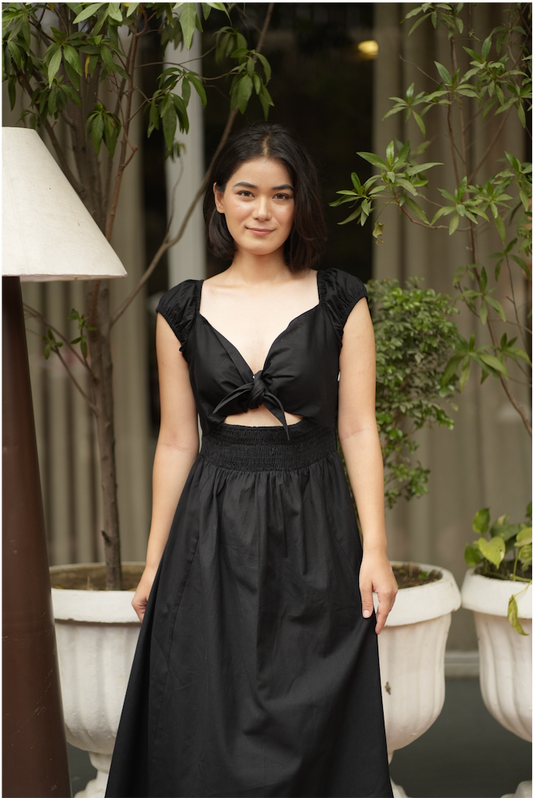 Black Valencia Dress