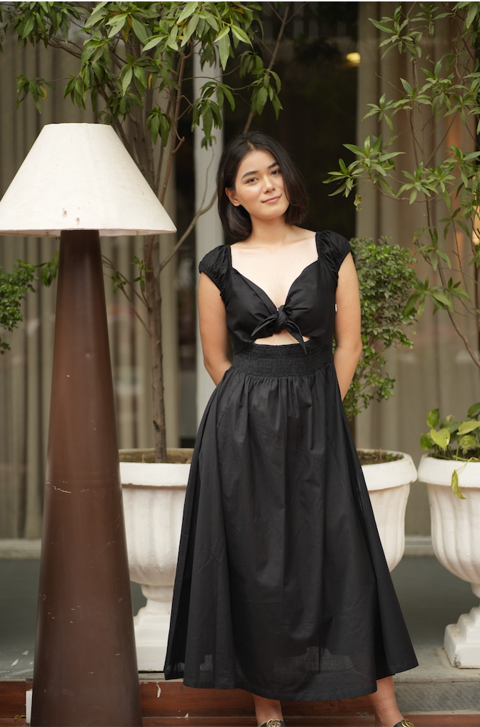 Black Valencia Dress
