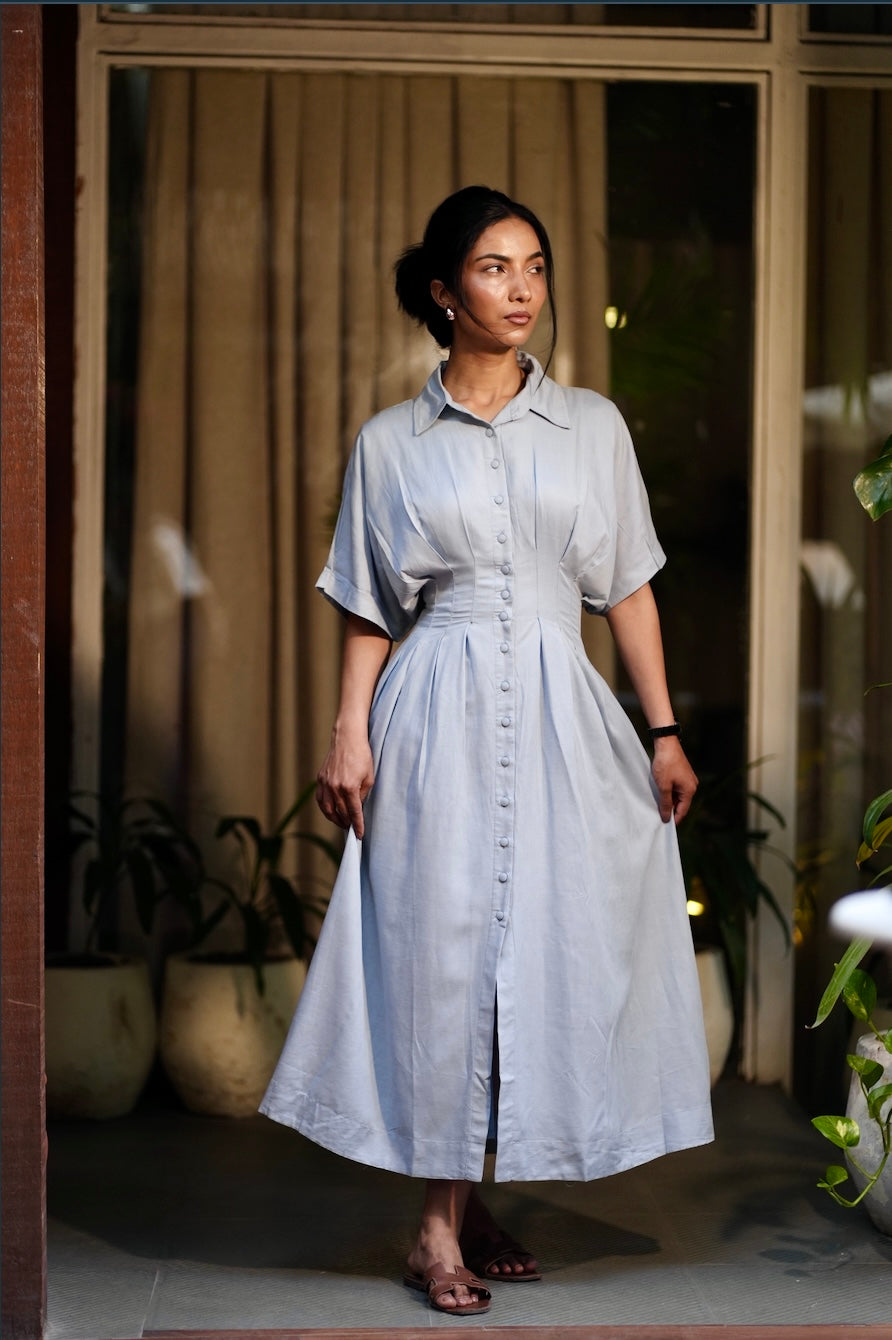 POWDER BLUE MIDI