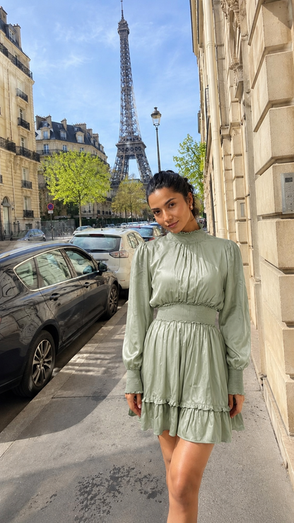 SAGE GREEN CHARLOTTE DRESS